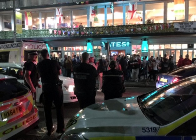 Police Descend On  Southampton City Bar After Brawl Breaks  Out Whilst Euro Poland V Portugal   Is Shown