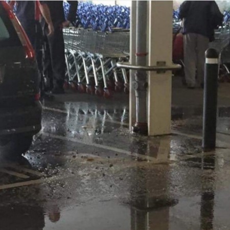 Shoppers Showered In Sewage After Pipe Bursts At Tesco In Havant