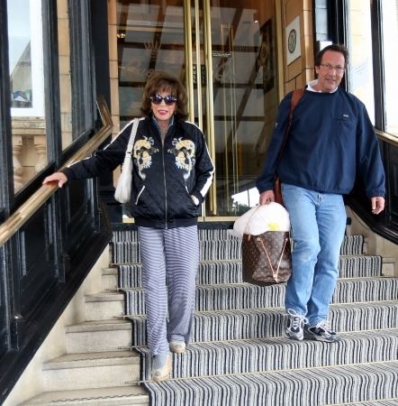 Queen Of Film Joan Collins  Filming At The Queen Hotel In Portsmouth