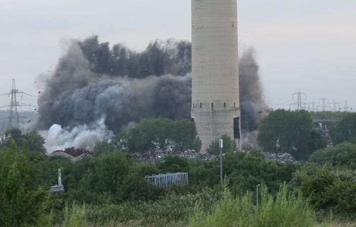 May The Didcot Three Rest In Peace  After Boiler House Is  Blown Down