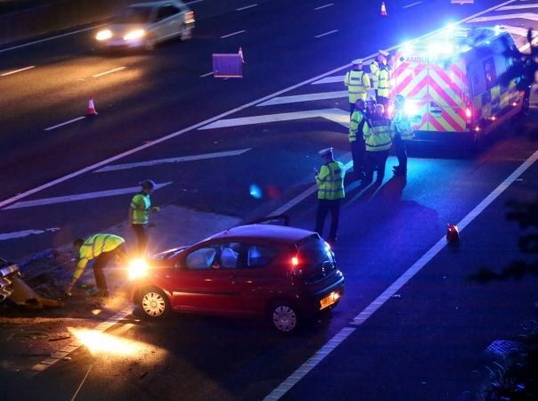 Police Close Two Lanes Of The M27 Motorway And Rownham Services  Eastbound Following Serious Collision