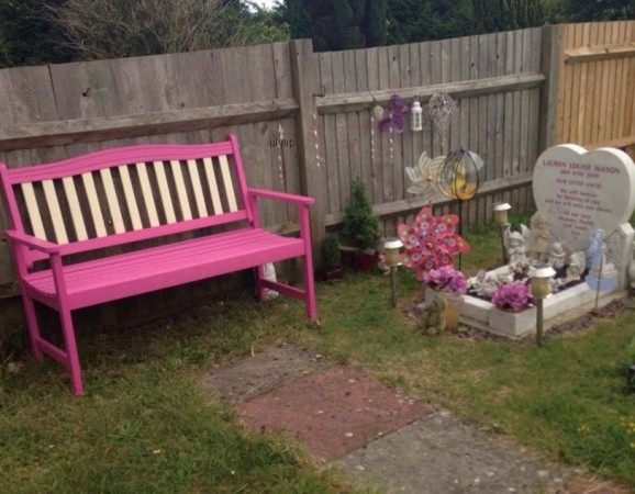 Sick Thieves Steal Painted Bench From Grave
