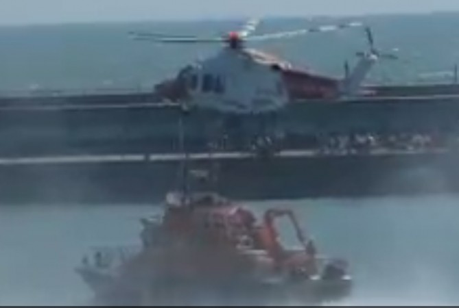 Major Search  After Light Aircraft  Ditches In Sea Near  Rye