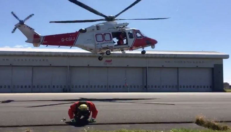 Coastguard Rescue Helicopter Team Rise To The 21 Day Challenge