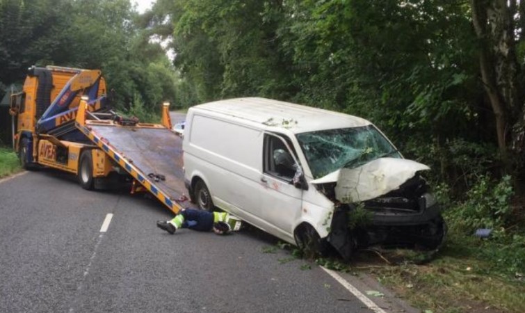 Collision Closes  Romsey By Pass Road