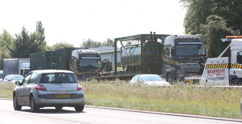 Driver Cut Free After Four Lorry  Pile Up On A34 Near Winchester