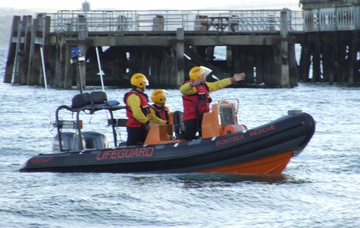 11 Year Old Boy  Rescued By Portsea Lifeboat After Clinging To Eastney Pier