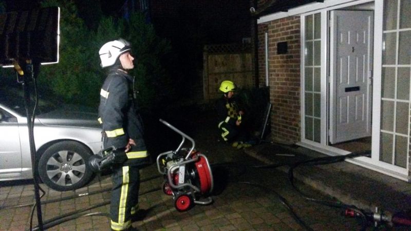 Family Saved From House Blaze By Smoke Alarms 