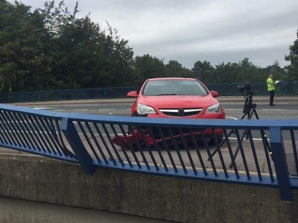 Pedestrian Fights For  Life After Serious  Two Car Collision In Basingstoke Knocks Them From A Bridge