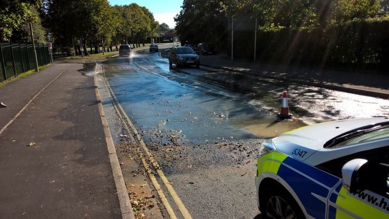 Sinkhole Closes Major Road In Fareham