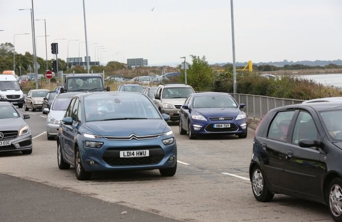 Traffic Chaos In Portsmouth As Driver Fail To Read Signs As Major Road Is Closed