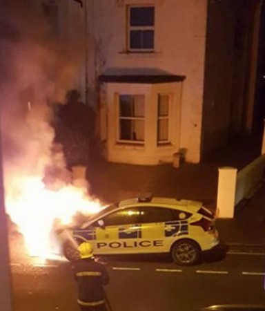 Arson Attack On Police Car And Four Cars Torched In Gosport