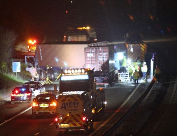 Lorry Driver Charged After Double Death Horror Crash On M271 In Southampton