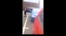 A Crazy Man Smashes Up A Police Car