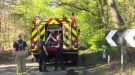 Crews Damping Down Forest Land After Burghfield Forest Fire