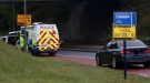 Police Close Road Near Widley.