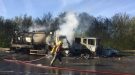 Tanker Hits Fire Truck In Aston On Trent