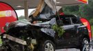Fire Crews Battle To Free Driver After Car Hits Embankment On A3